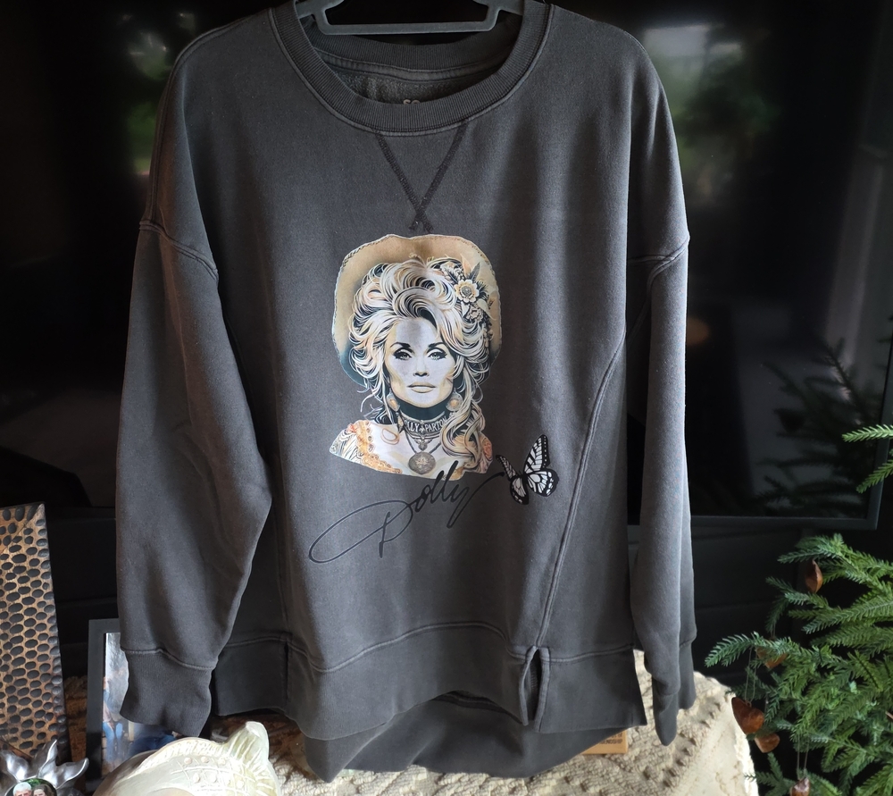 SO Charcoal Custom Dolly Graphic Camden Crewneck Sweatshirt